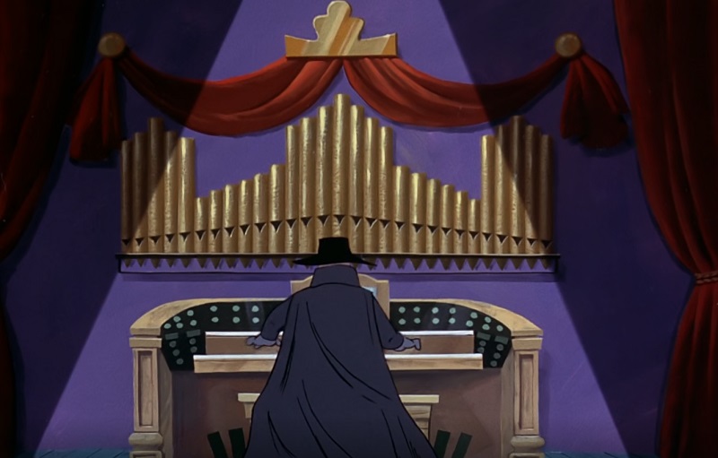 Phantom playing organ