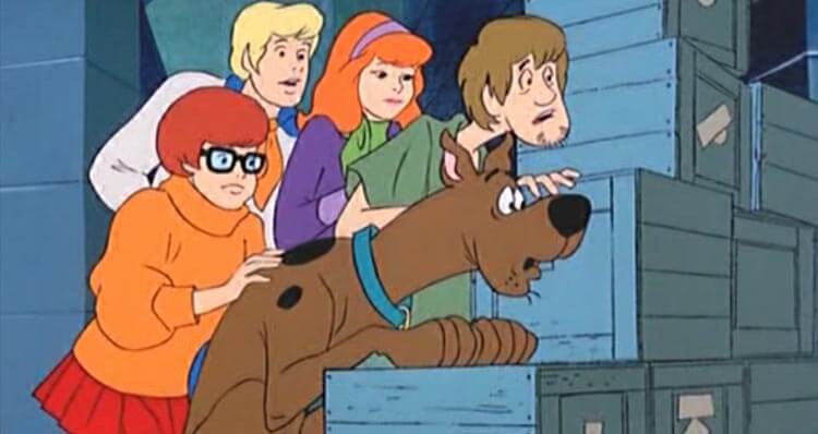 The Scooby gang hiding