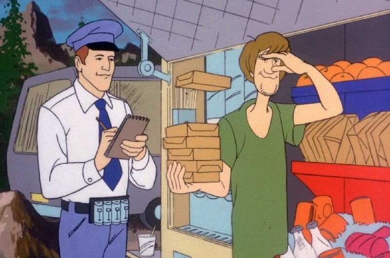Shaggy ordering sandwich