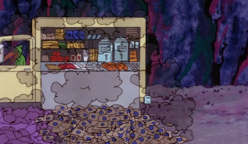 crashed sandwich truck