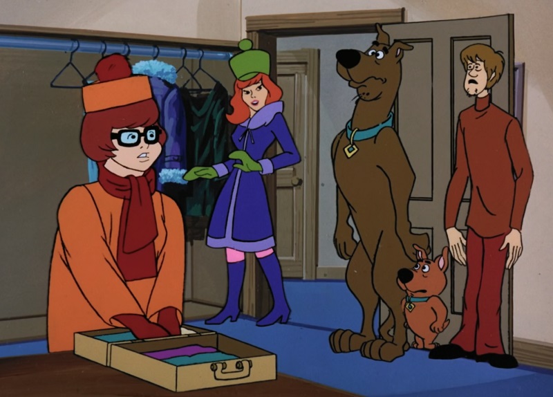 Scooby gang in winter clothes