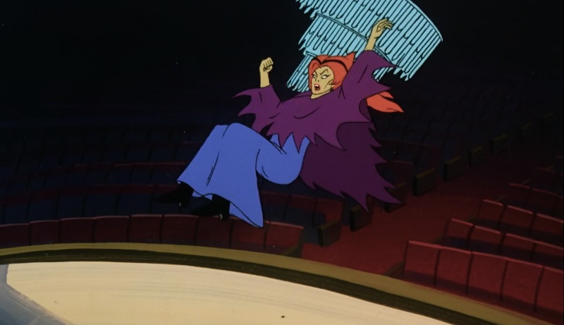 Lady Vampire of the Bay on a chandalier