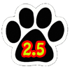 2.5 paws