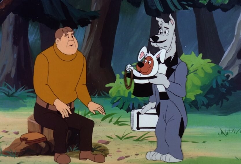 Scrappy dressed as a bunny