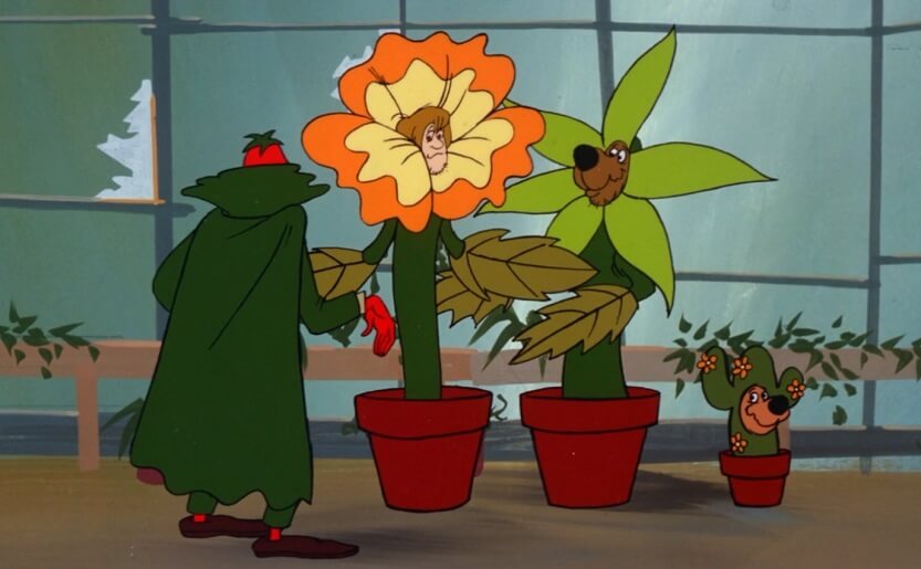 Gang Dressed as Flowers