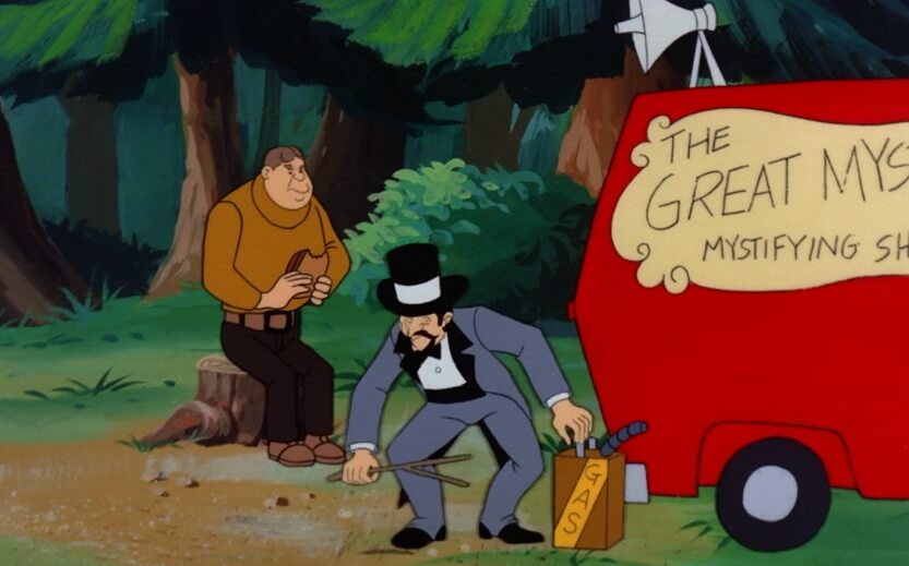 Grimes and Mysto, along with his van