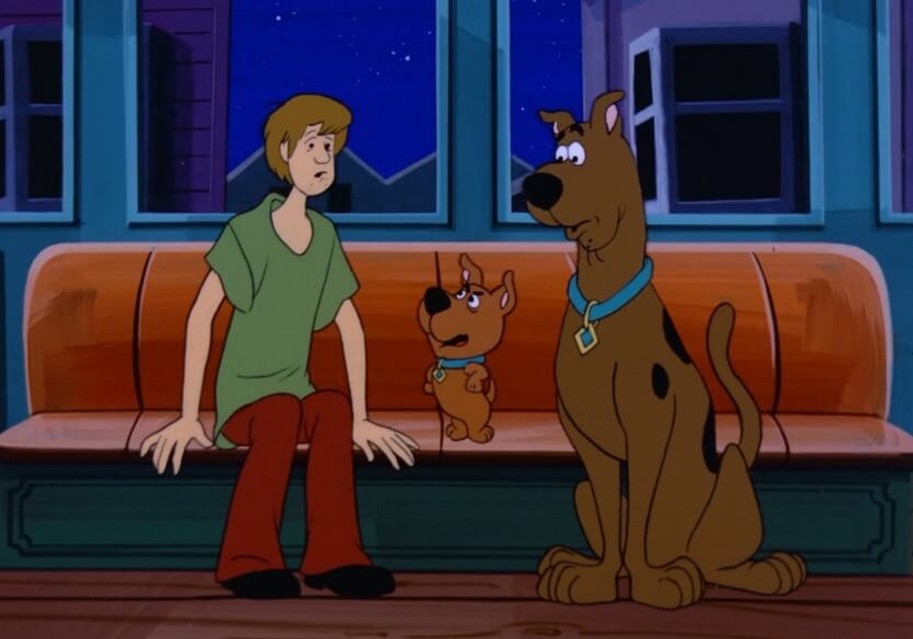 Shaggy and Scooby on a Cable Car