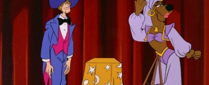 Scooby as Magician Assistant
