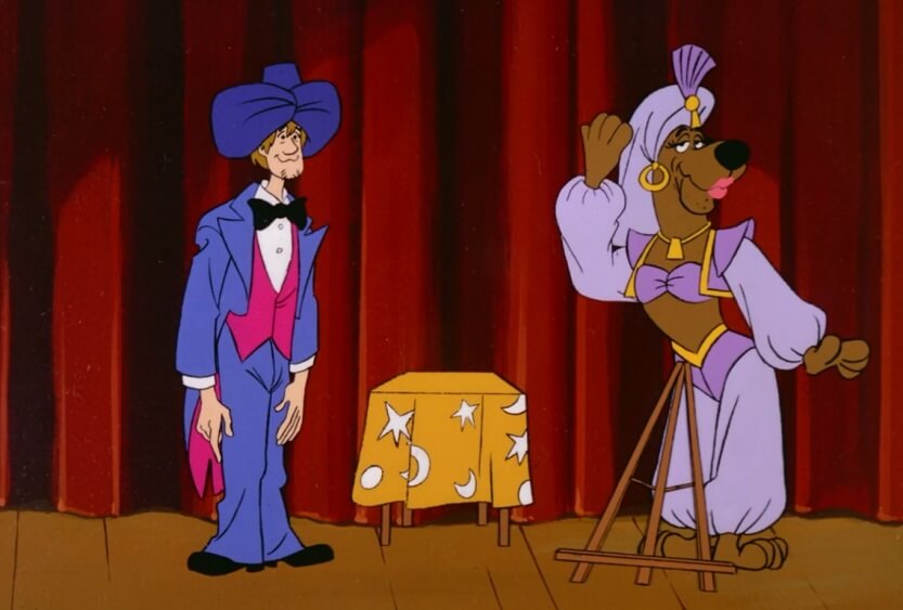 Scooby as Magician Assistant