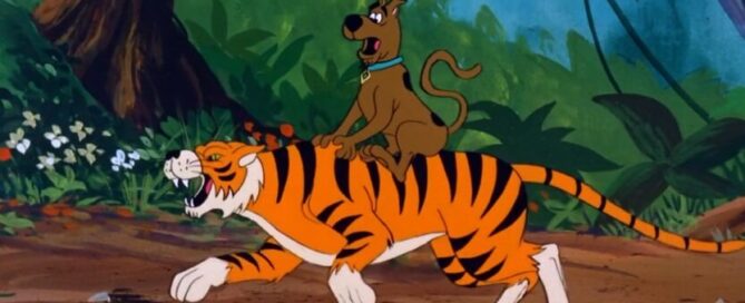 Scooby on a tiger
