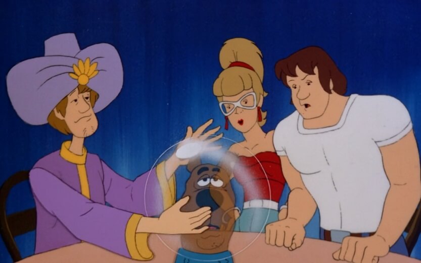 RB and Scooby in a crystal ball