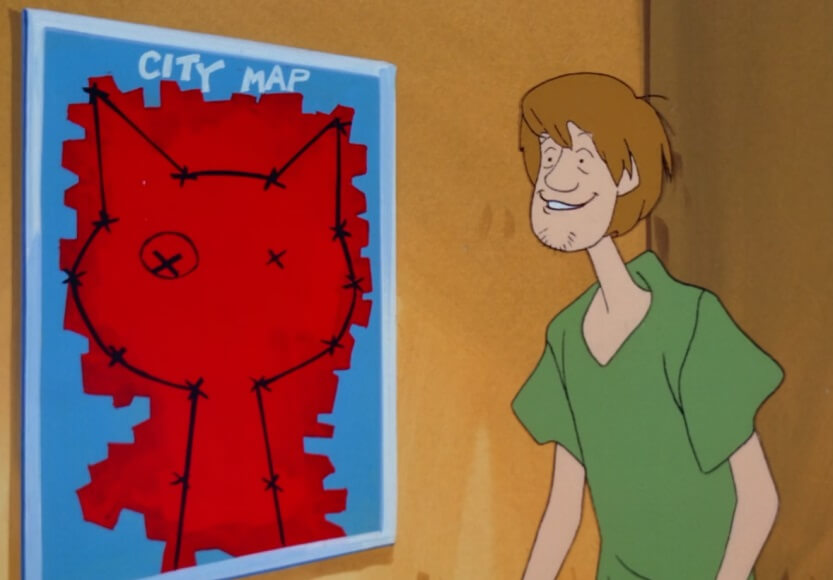 Cat shaped crime map