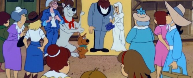 Homer the Horrible with townswomen