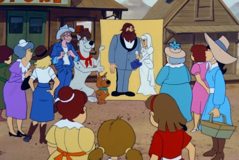 Homer the Horrible with townswomen