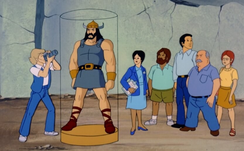 Viking Ruins and tourists