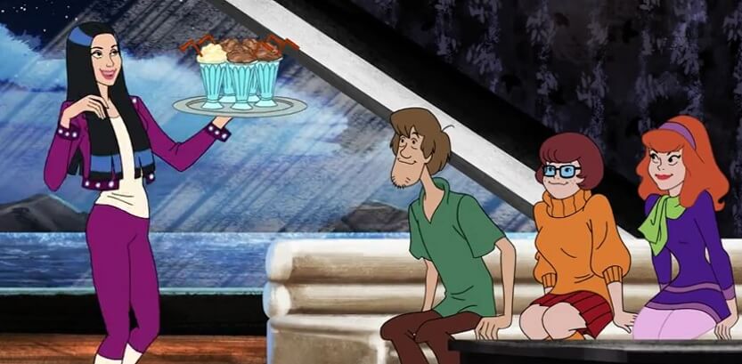 Cher with Frozen Hot Chocolate