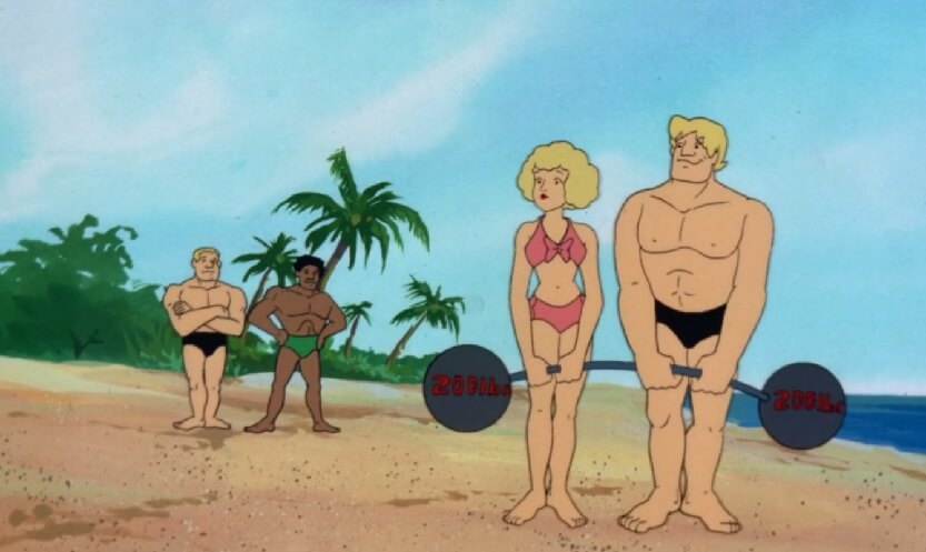 Trixie on Muscle Beach