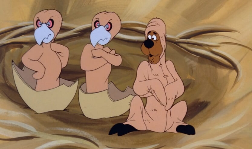 Scooby as a baby dinosaur