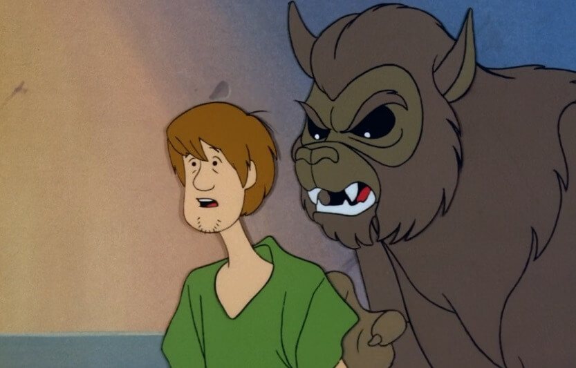 Shaggy and a werewolf