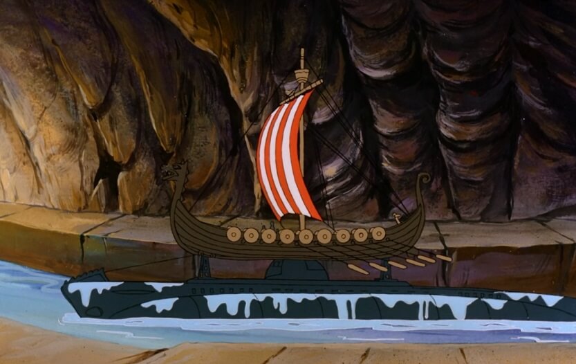 Viking Ship on a submarine