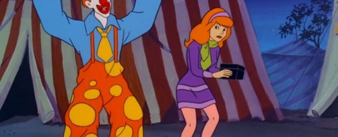 Clown scaring Daphne