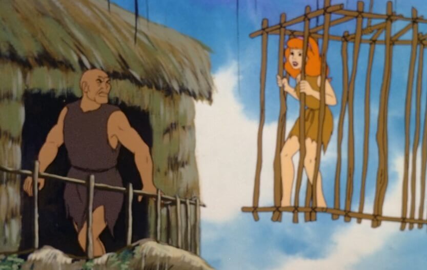 Daphne in a jungle dress