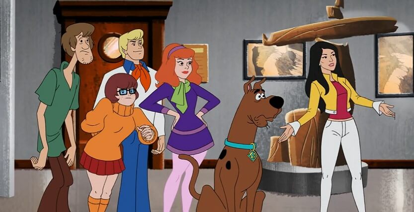 Lucy Liu with the gang