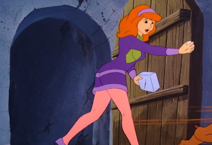 Daphne with her purse