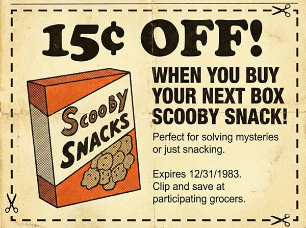 Scooby Snacks Coupon
