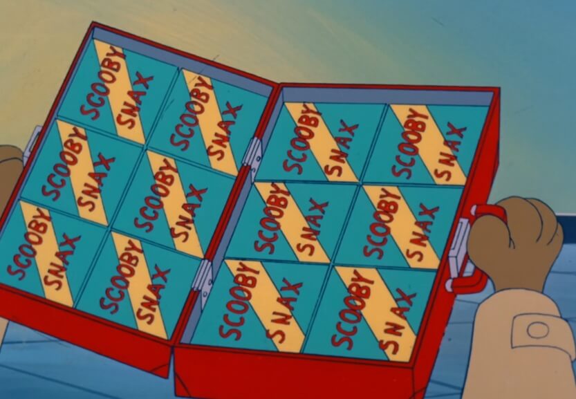 Briefcase full of Scooby Snax