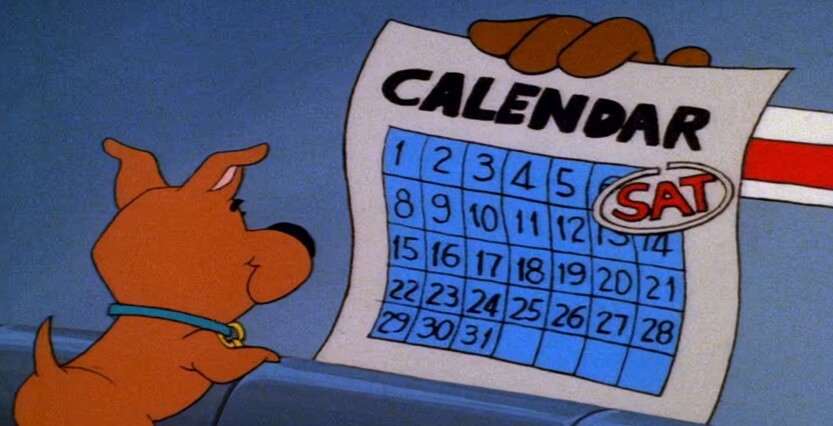 Scooby's Birthday is the 8th