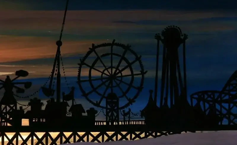 amusement park skyline