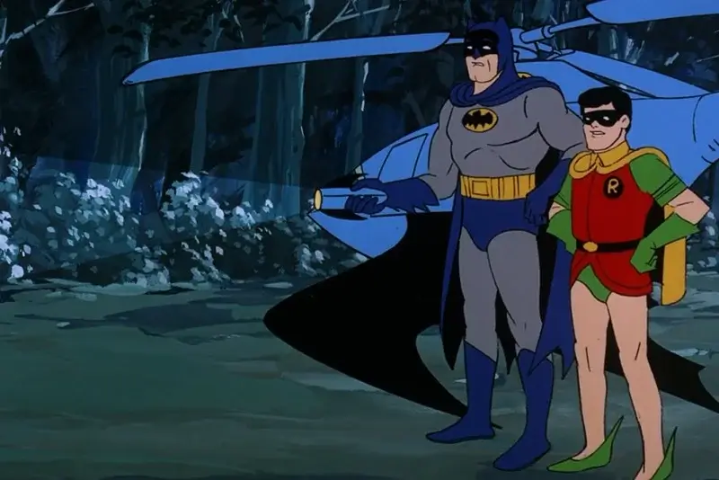 Batman and Robin and Bat Copter