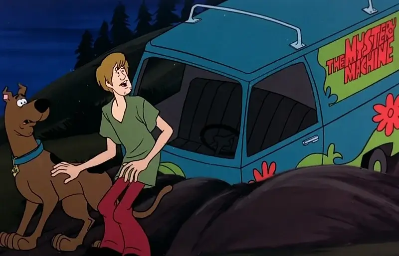 Crashed Mystery Machine