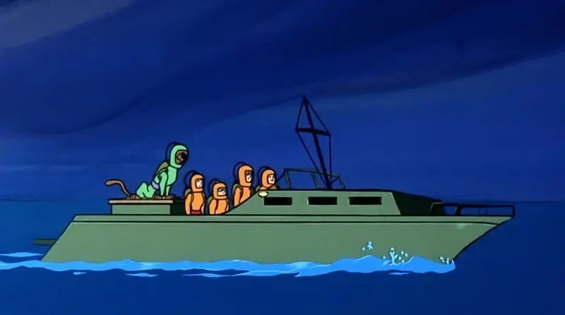 The gang in Scuba Gear