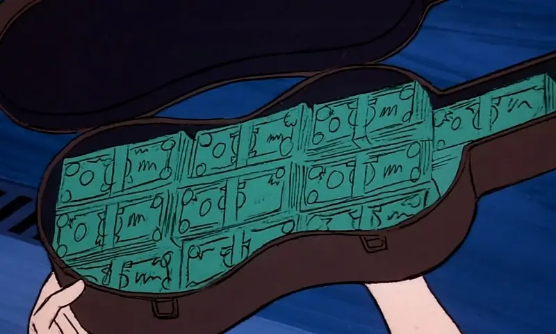 Violin Case full of money