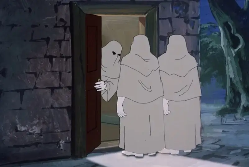 Three Hooded Ghosts