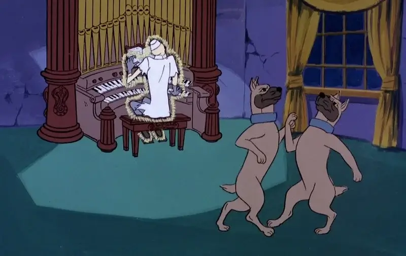 Dr. Coffin playing the Organ