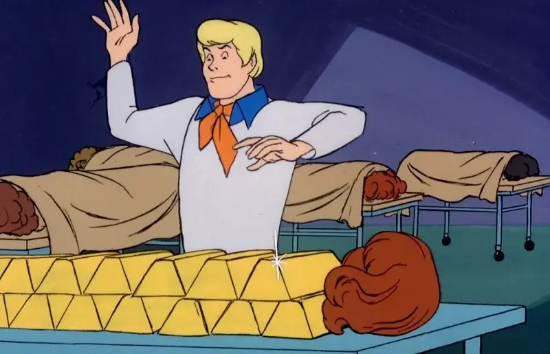 Gold Bricks with Wigs