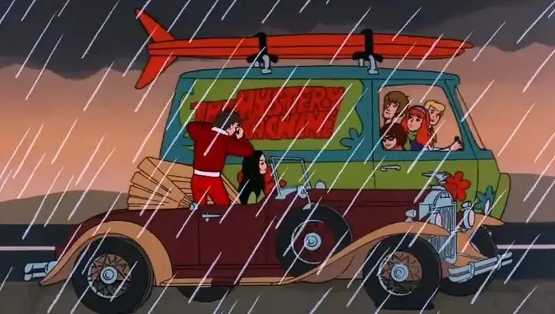 Sonny and Cher and the Mystery Machine